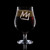 Wholesale engraved 16.75 oz. Stolzle Berlin Beer Glass customized with Mammoth Mountain logo on a black background