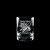 Wholesale engraved 3 oz. Lexi Big Shot customized with a Detailed Illustration on a black background