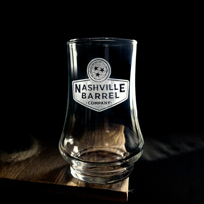 Personalized Kenzie Whiskey Tasting Glass Etched Whiskey Glass