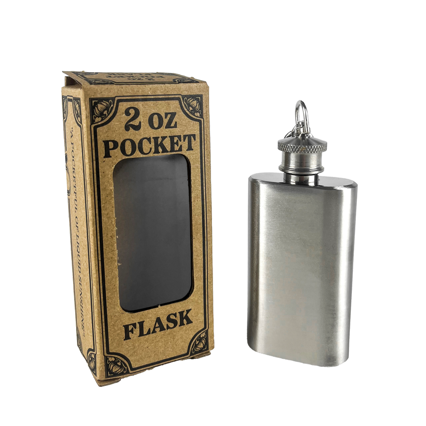 Wholesale 2 oz. Pocket Flask with box