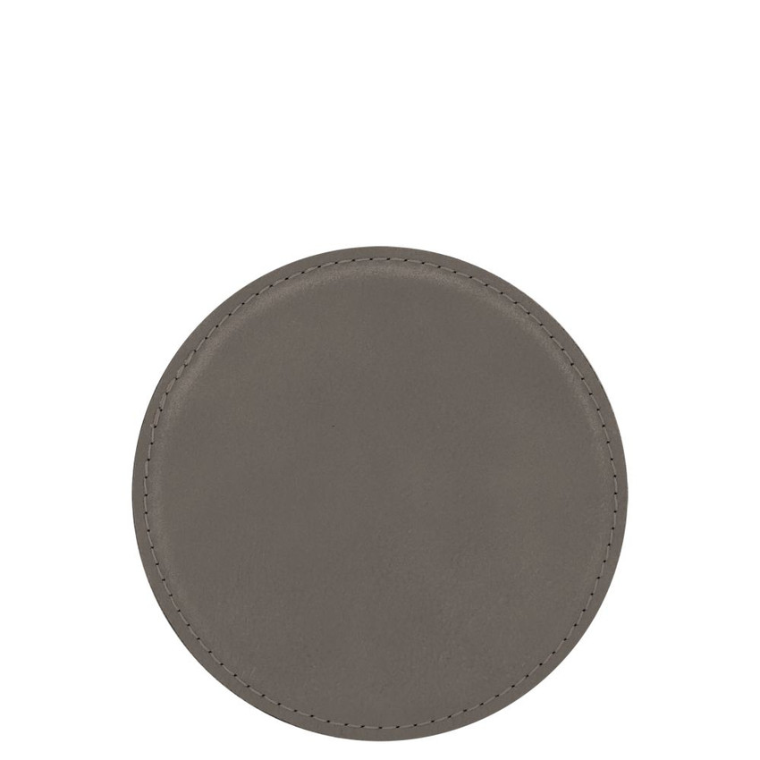 Wholesale Gray Round Coaster engraved with your logo