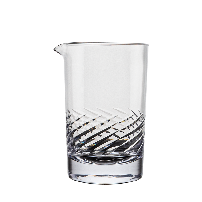Luna Swirl Mixing Glass engraved with your logo