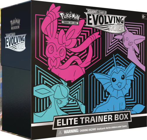 Evolving Skies-Elite Trainer Box (Sylveon, Glaceon, Vaporeon, Espeon) Evolving Skies-Elite Trainer Box (Sylveon, Glaceon, Vaporeon, Espeon)