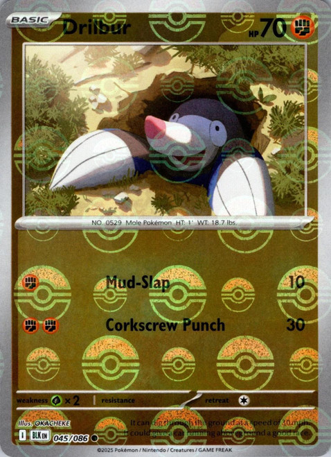 Drilbur - 45/86 (Poke Ball) Drilbur - 45/86 (Poke Ball)