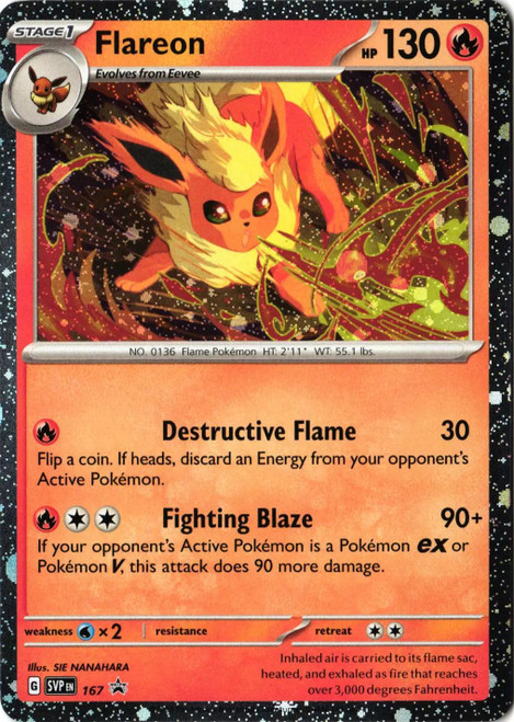 Flareon - SVP167 (Promo - Cosmos Holo) Flareon - SVP167 (Promo - Cosmos Holo)