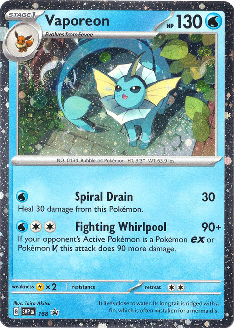 Vaporeon - SVP168 (Promo - Cosmos Holo) Vaporeon - SVP168 (Promo - Cosmos Holo)