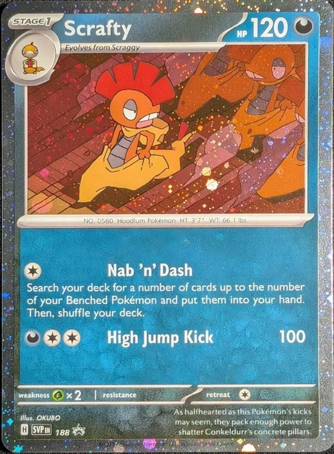 Scrafty - SVP188 (Promo - Cosmos Holo) Scrafty - SVP188 (Promo - Cosmos Holo)