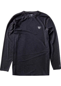 Vissla Twisted Eco Long Sleeve Sun Shirt - Black Heather
