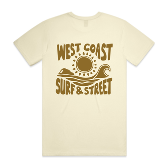West Coast Surf x Taylamade Creative Muriwai Mens Staple - Butter/Brown