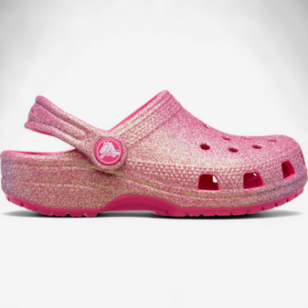Crocs Classic iridescent Glitter Clog Kids Dragon Fruit