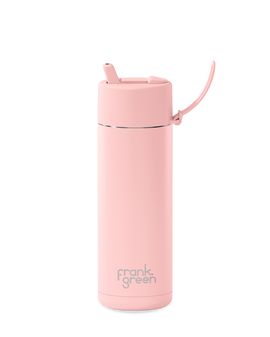 Frank Green 20oz SS Ceramic Reusable Bottle Blushed with Flip Straw Lid