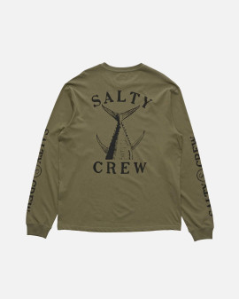 Salty Crew Vintage Tail Classic LS Tee - Dusty Olive