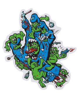 Santa Cruz Gremlin Patrol Matte Sticker - Blue
