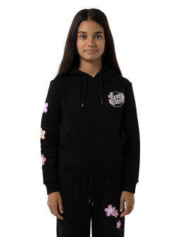 Santa Cruz Os Blooming Stack Dot Chest Hoodie - Black