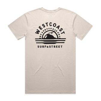 West Coast Surf & Street Mens Staple Tee - Bone