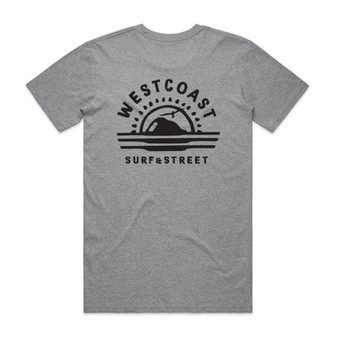 West Coast Surf & Street Mens Staple Tee - Grey Marle