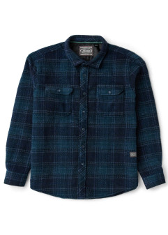 Vissla Creators Mind Games Eco LS Flannel - Dark Naval