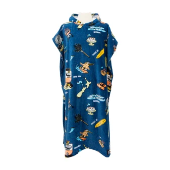 Sticky Johnson Kiwi Summer Hooded Towel - Multi Adult Large