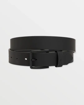 Volcom Flat Bar PU Belt - Black