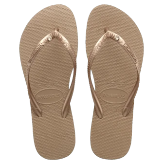 Havaianas Slim Swarovski II Crystal - Rose Gold