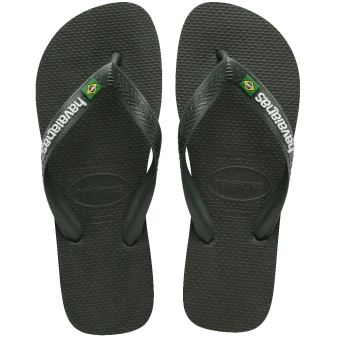 Havaianas Brazil Logo 5983 - Olive Green