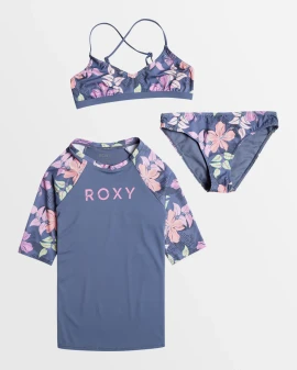 Roxy Girls 8 -16 Hidden Garden Swin Set Pack - Wild Wind Sunny Floral