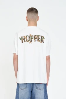 Huffer Block Tee 220/Woody - Chalk