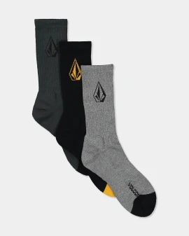 Volcom Full Stone Sock Mix 3 Pack - Multi 9-12