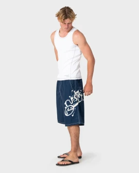 Rusty Ceathair Hybrid Waist Boardshort - Navy Blue
