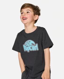 Rip Curl Paddle Out LWA Tee Boy - Washed Black