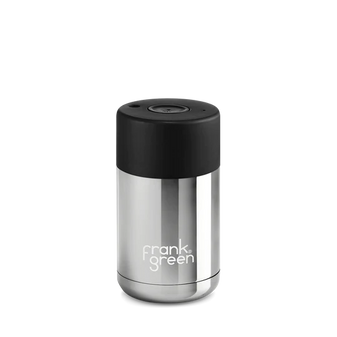 Frank Green 12oz CERAMIC REUSEABLE CUP SILVER