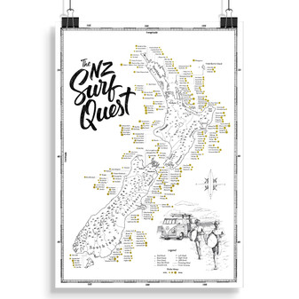 NZ Surf Quest Scratch Map