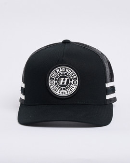 The Mad Hueys Good Life Twill Trucker - Black