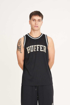 Huffer BB Singlet - Black/Gold