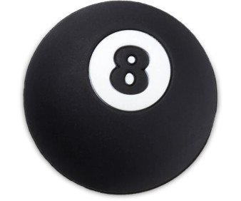 Jibbitz 3D Eight Ball