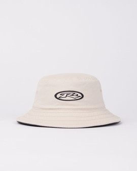 Rusty Boys Kick Flip Reversible Bucket Hat - Oatmeal 2