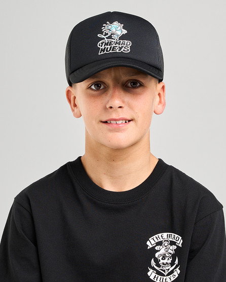 The Mad Hueys  Great Bite Shark Foam Trucker - Black