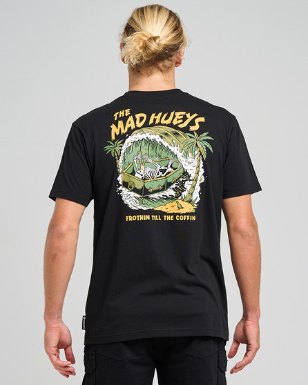 The Mad Hueys Frothin Coffin SS Tee - Black