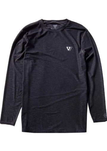 Vissla Twisted Eco Long Sleeve Sun Shirt - Black Heather