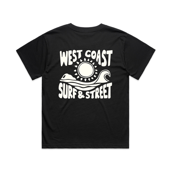 West Coast Surf x Taylamade Creative Muriwai Womans Martina - Black/Off White