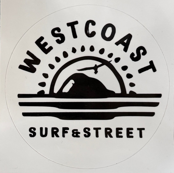 West Coast Surf & Street Vinyl Sticker