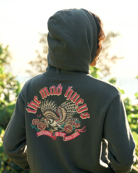 The Mad Hueys High Seas Hueys Women's Hooded Pullover - Charcoal