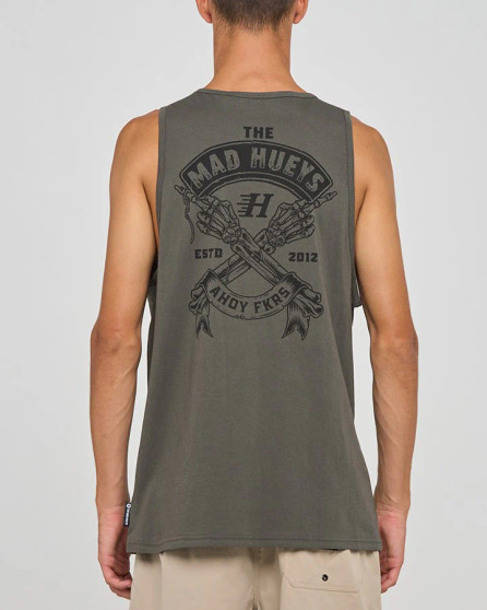 The Mad Hueys FKRS Ahoy Tank - Charcoal
