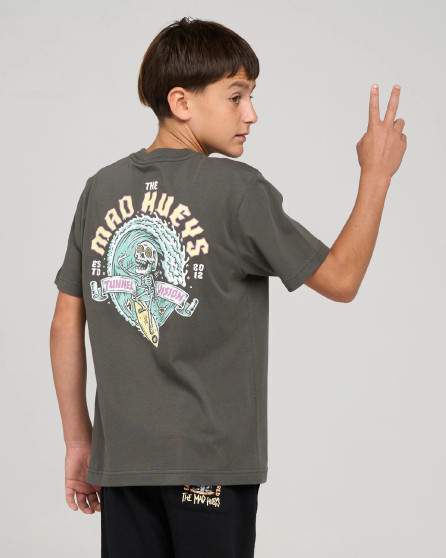 The Mad Hueys Tunnel Vision Youth SS Tee - Charcoal