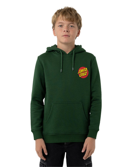 Santa Cruz Classic Dot Puff Chest Hoodie - Dark Green