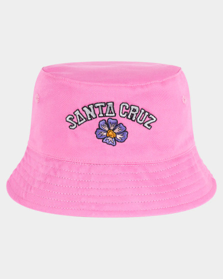 Santa Cruz Girls Field Arch Repeat Reversible Bucket Hat - Pink