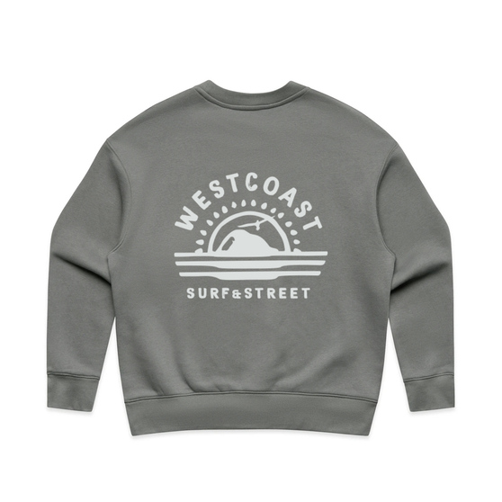 West Coast Surf & Street Womans Relax Crew - Shadow
