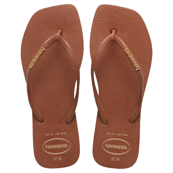 Havaianas Slim Square Logo Pop-up 1976 - Rust