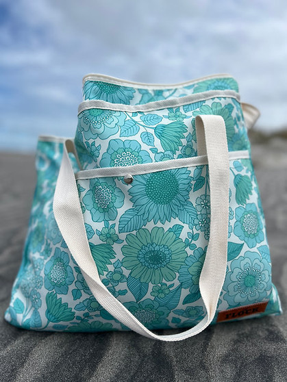 Flock Beach Bag - Aqua OSFM