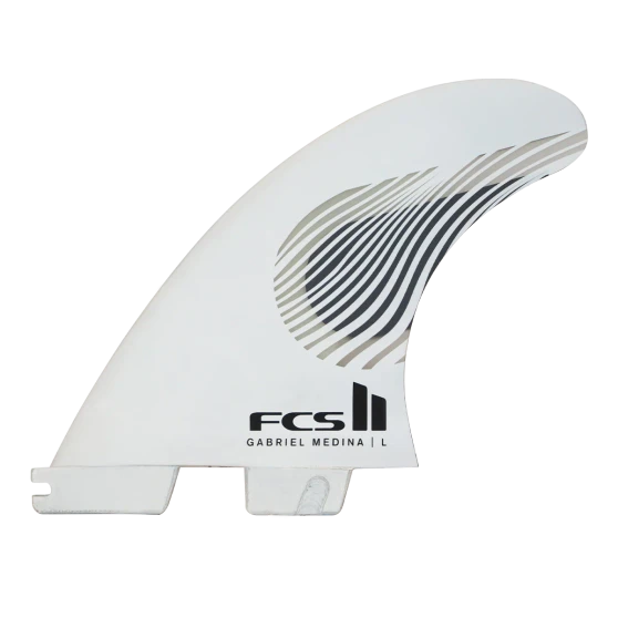 FCS II Gabriel Medina PC Tri Fins - Black/White